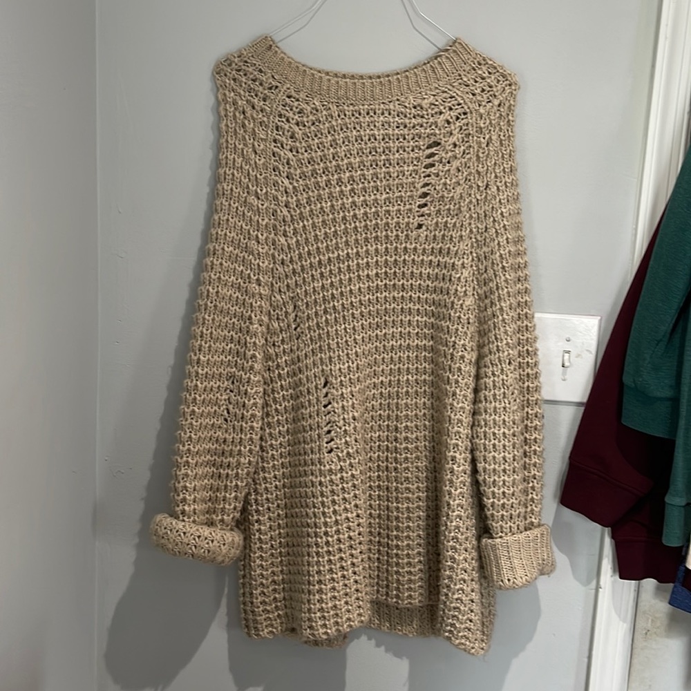Oversized Knot sweater dress